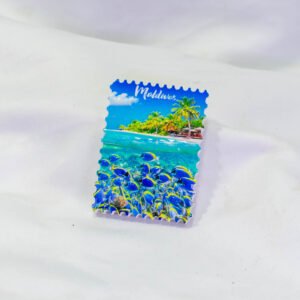 MAGNET MAGNET ISLAND RESIN BLUE SERGION FISH SCHOOL ISLAND HALF