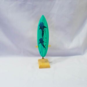 SURF BOARD  HAND PAINTED WITH STAND 30CM....