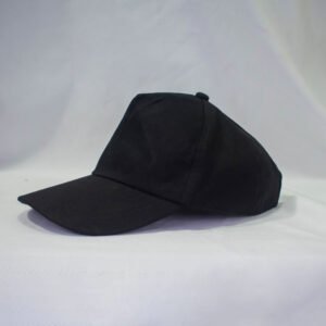 CAP COTTON BLACK PLAIN