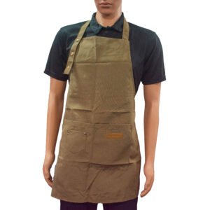 APRON COTTON BROWN  POLY/COTTON 25X26"
