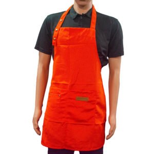 APRON COTTON ORANGE  POLY/COTTON 25X26"