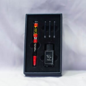 GIFT FOUNTAIN PEN SET WITH INK, FISH PAINTED