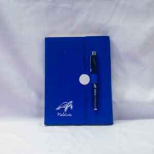 GIFT NOTE BOOKE SET WITH PEN  BLUE