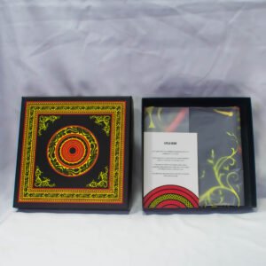 SCARF RED,BLACK,YELLOW POLYESTER LIYELAA MALDIVES 90X90